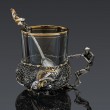 Подстаканник «Старик и невод» с чайной ложкой «Золотая рыбка» 