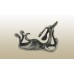 Серебряная статуэтка «Собачка лежит», производство Русское Серебро ВЮЗ, г. Волгореченск, серебро 925 пробы