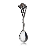 Серебряная чайная ложка «Осень» с сердоликом — Одна ложка «Осень» целиком